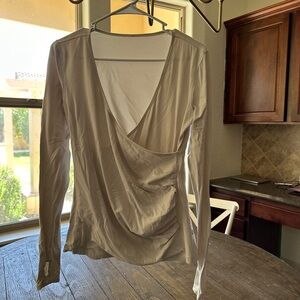 Lululemon Cream Drape Top